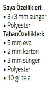 polyester çift kat çift taban terlik